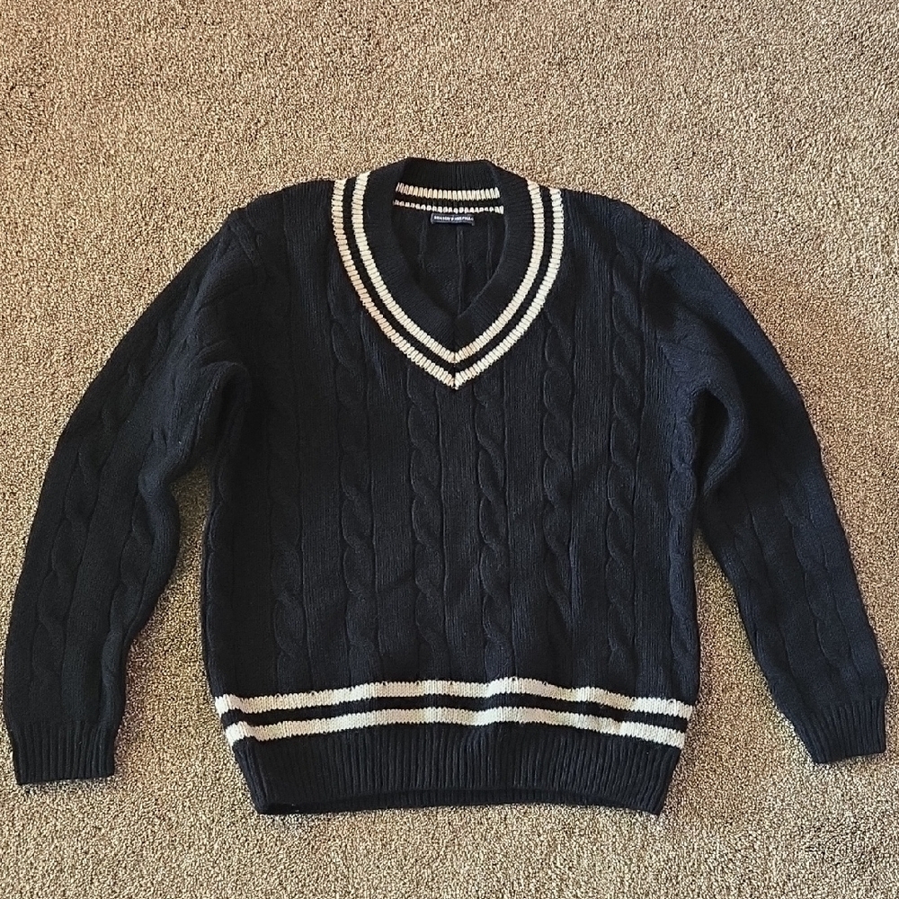 Brandy Melville Wool Knit V-Neck Sweater